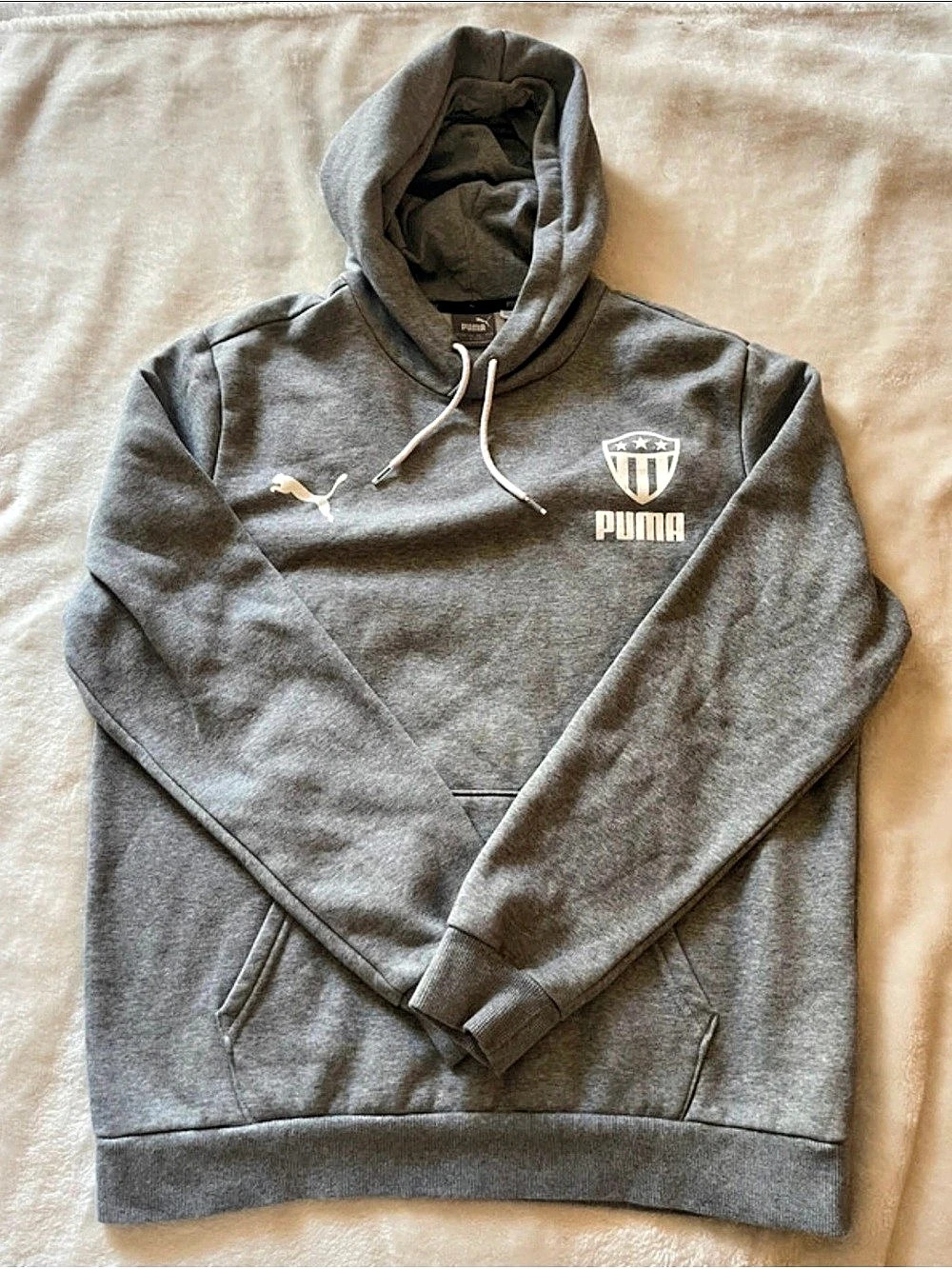Puma Men's Hoodie Size Medium Gray